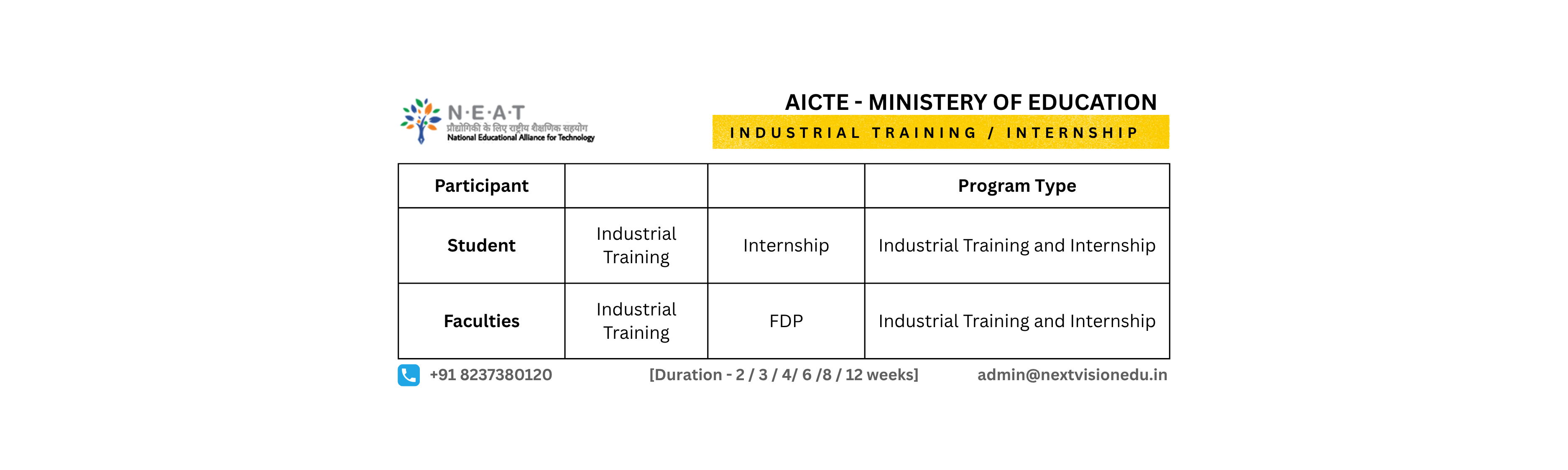 NextVision Edutech - Internship Programs